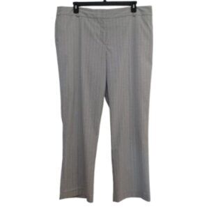 LIZ CLAIBORNE Career Sophie Classic Trouser Grey Pinstripe Dress Slack Pants NWT